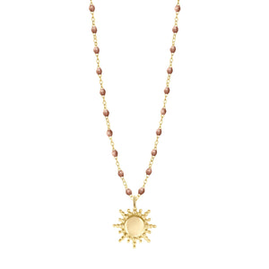 Gigi Clozeau - Collier Soleil cuivre, or jaune, 42 cm