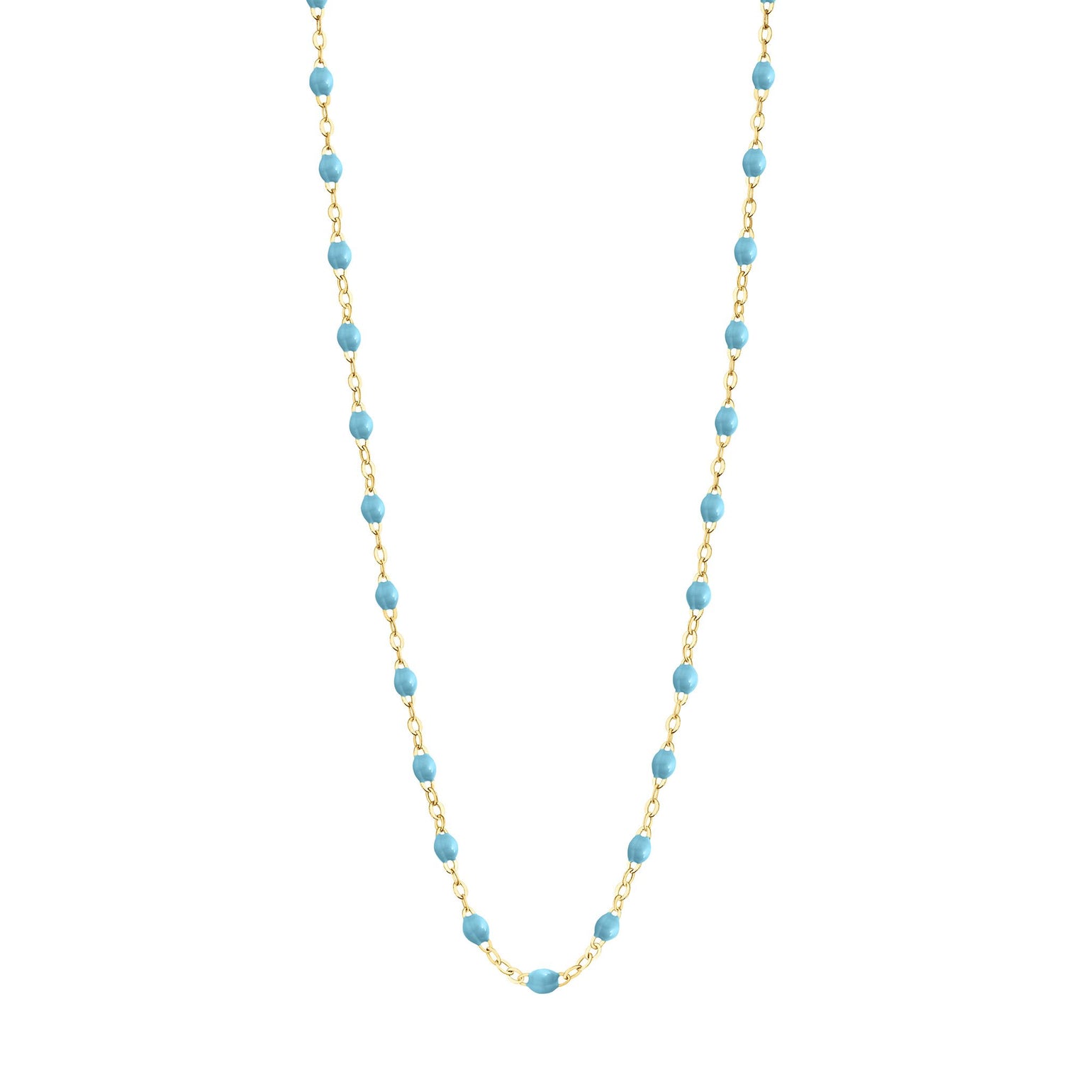 Gigi Clozeau - Collier turquoise Classique Gigi, or jaune, 42 cm
