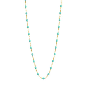 Gigi Clozeau - Collier vert d'eau Classique Gigi, or jaune, 50 cm