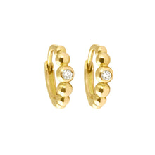 Gigi Clozeau - Créoles Lucky, diamants, or jaune
