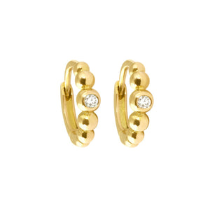 Gigi Clozeau - Créoles Lucky, diamants, or jaune