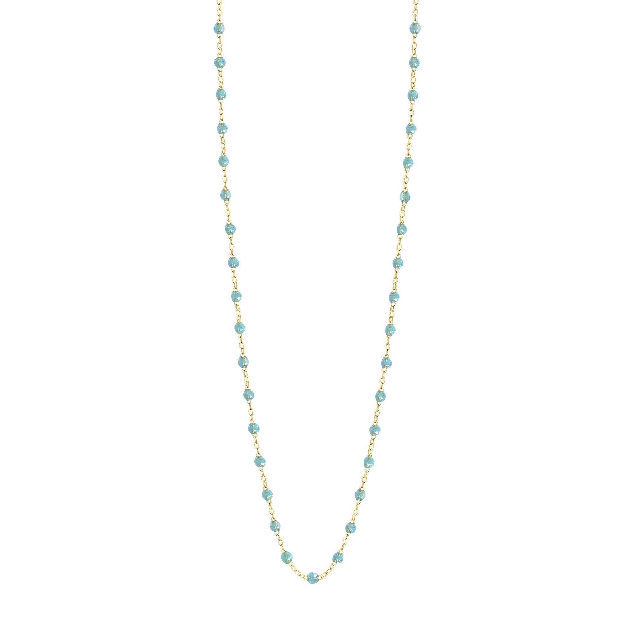 Gigi Clozeau - Sautoir aqua Classique Gigi, or jaune, 60 cm