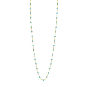 Gigi Clozeau - Sautoir aqua Classique Gigi, or jaune, 60 cm