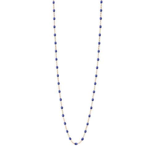 Gigi Clozeau - Sautoir bleuet Classique Gigi, or rose, 60 cm