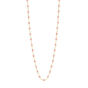 Gigi Clozeau - Sautoir blush Classique Gigi, or jaune, 60 cm