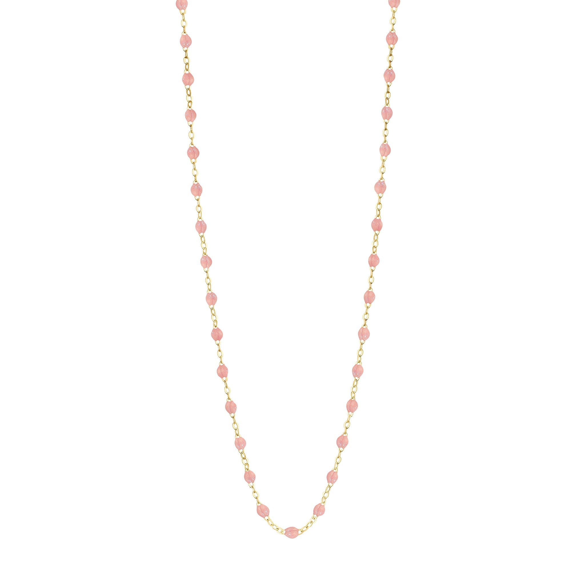 Gigi Clozeau - Sautoir blush Classique Gigi, or jaune, 86 cm