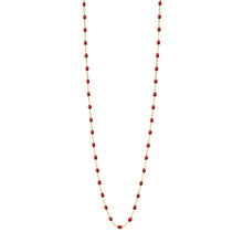 Gigi Clozeau - Sautoir bordeaux Classique Gigi, or jaune, 60 cm