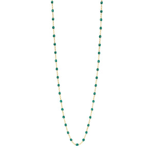Gigi Clozeau - Sautoir émeraude Classique Gigi, or jaune, 86 cm