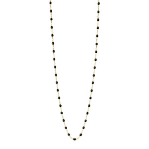 Gigi Clozeau - Sautoir noir Classique Gigi, or jaune, 86 cm