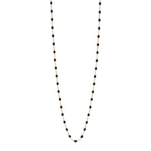 Gigi Clozeau - Sautoir noir Classique Gigi, or rose, 60 cm