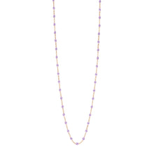 Gigi Clozeau - Sautoir parme Classique Gigi, or rose, 60 cm