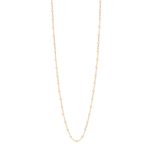 Gigi Clozeau - Sautoir rose bébé Classique Gigi, or jaune, 86 cm