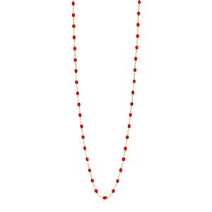 Gigi Clozeau - Sautoir rubis Classique Gigi, or jaune, 60 cm