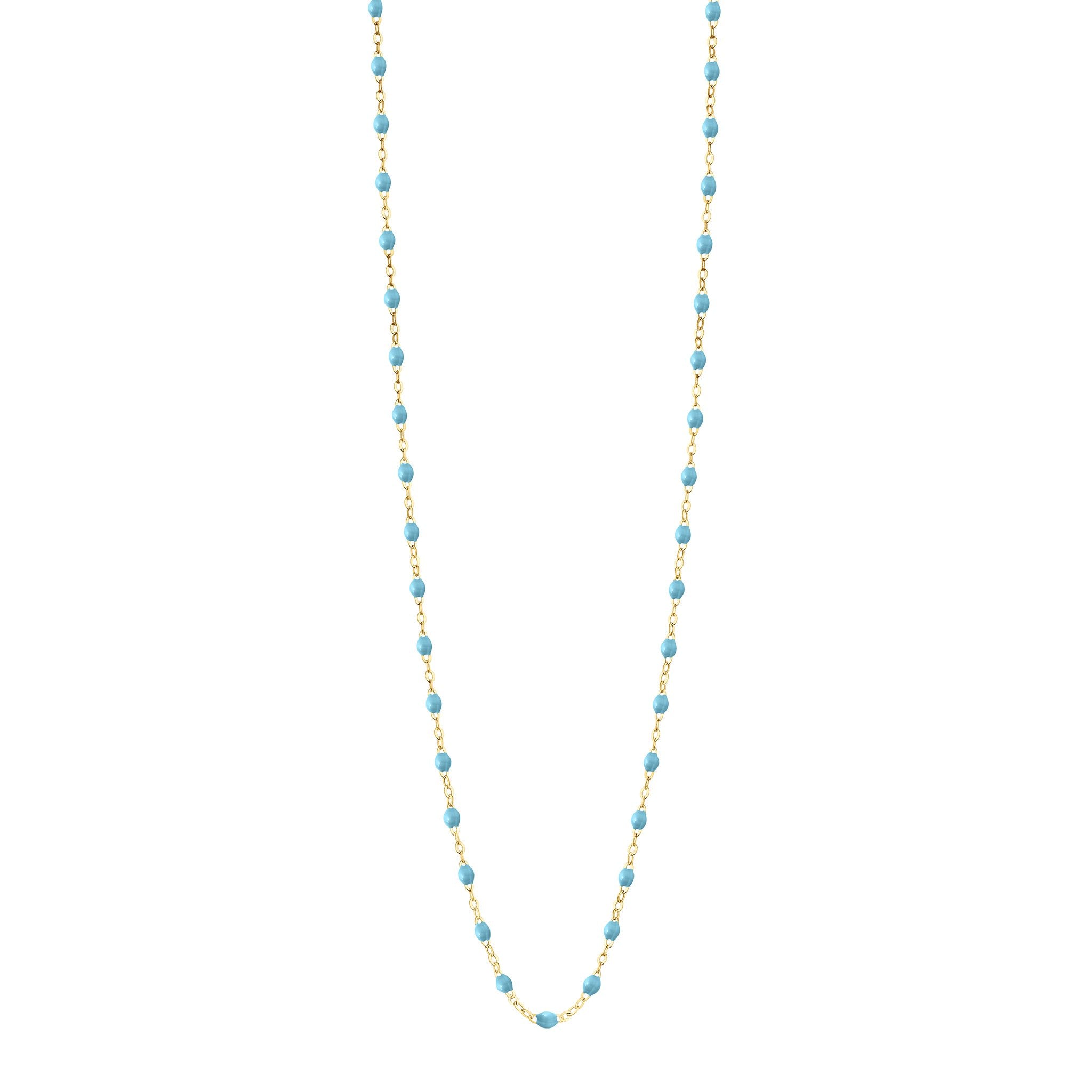 Gigi Clozeau - Sautoir turquoise Classique Gigi, or jaune, 60 cm