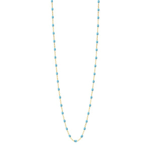 Gigi Clozeau - Sautoir turquoise Classique Gigi, or jaune, 60 cm
