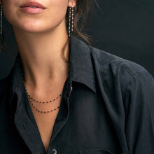 Gigi Clozeau - Collier noir Classique Gigi, or rose, 42 cm
